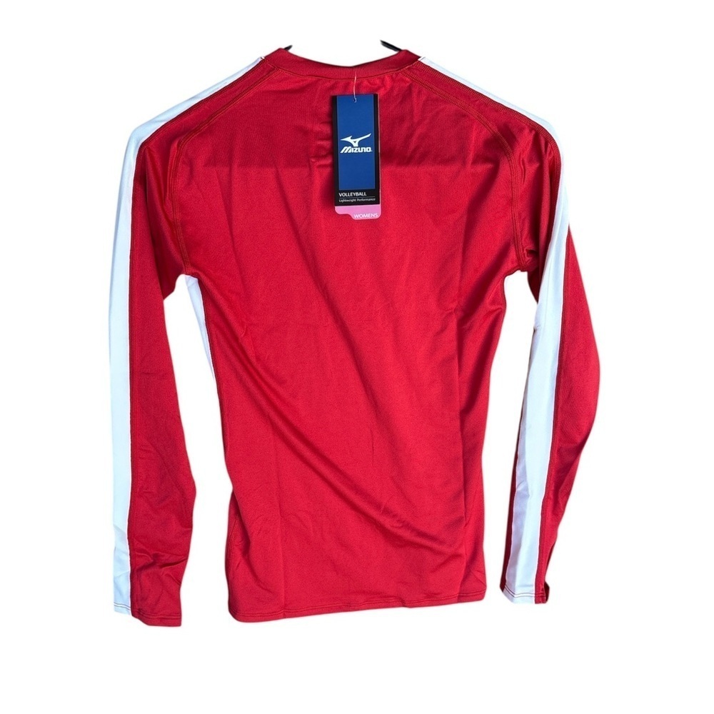 Mizuno Red and White Long Sleeve Jersey - Picture 2 of 3